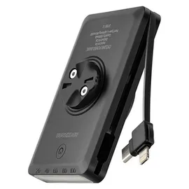 ROCKBROS JP008 Fahrradfrontleuchte mit Powerbank für unter den Tacho – Schwarz