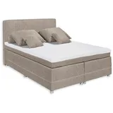 Stella Trading LUANDA Boxspringbett 140 x 200 cm Sand