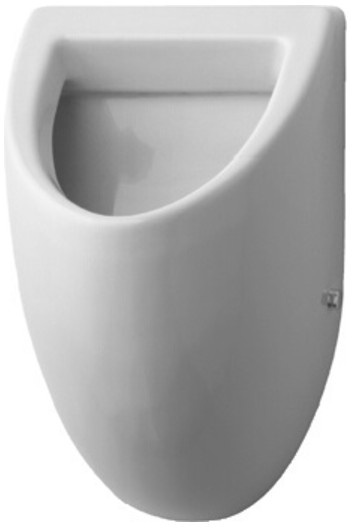 Duravit Urinal FIZZ 305 x 285 mm, Zulauf von hinten, ohne Fliege weiß