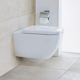 Duravit Happy D.2 Wand-Tiefspül-WC mit WC-Sitz, ohne Spülrand 2222090000+0064590000