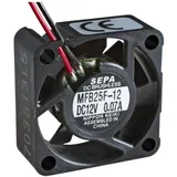 Sepa MFB25F12 Axiallüfter 12 V/DC 4.2 m3/h (L x B x H) 25 x 25 x 10mm