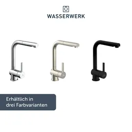 wasserwerk »WK 4, Wasserhahn, Küche, Einhebelmischer«, schwarz