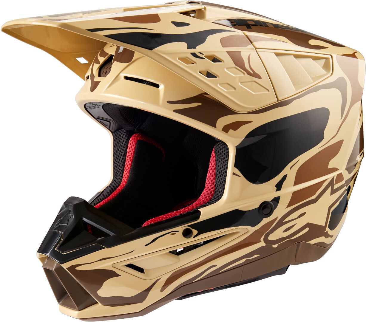 Alpinestars S-M5 Mineral 2024 Motorcross helm, bruin, XL