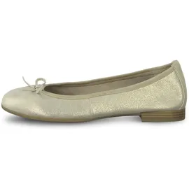 TAMARIS Damen, Ballerina Leder flach, braun, 40 EU