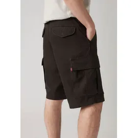 Levi's Cargoshorts "CARRIER CARGO", Herren, Gr. 36, N-Gr, schwarz (meteorite), Denim/Jeans, Obermaterial: 100% Baumwolle, bequem knielang, Hosen, Sommerhose