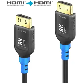 PureLink AOC HDMI Glasfaserkabel 8K 20 m Blau/Schwarz