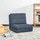 Homcom Schlafsessel Bodensofa Polyester 61 x 73 x 58 cm Blau mit Schlaffunktion