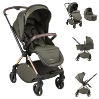 KIKKABOO Kinderwagen Lanah 2 in 1 Babywanne, Rückenlehne verstellbar,