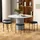 Homcom Esszimmerhocker Polyester/Samt schwarz 4er Set