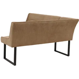 Mendler Eckbank Chenille Hellbraun 210 x 159 cm