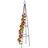 Relaxdays Obelisk 38 x 204 x 38 cm Schwarz
