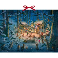 Coppenrath Verlag Wand-Adventskalender Tierischer Chor im Winterwald