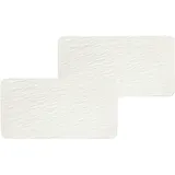 Villeroy & Boch Manufacture Rock Servierplatten 2er Set weiß