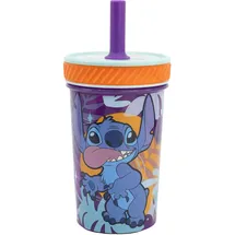 Disney Kunststoffbecher mit Strohhalm 0,37 l Lila