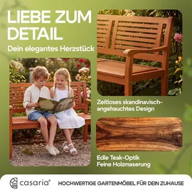 CASARIA Gartenbank 120 x 60 x 90 cm Braun