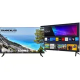 Rahmenloser 32" HD Smart TV/Fernseher JTCS32H39323FL, VIDAA, Triple Tuner - Schwarz