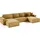 petits-meubles U-sofa 5-sitzig umbaubar Truhe Isaac Cord Gelb