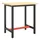 vidaXL Tischgestell Metall 70x50x79 cm Mattschwarz/Mattrot