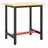 vidaXL Tischgestell Metall 70x50x79 cm Mattschwarz/Mattrot