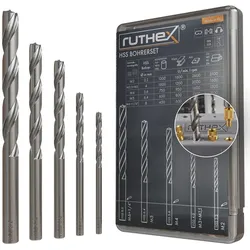Ruthex Drill Set for thread inserts – M2, M2.5, M3, M4, M5, M6 & 1/4