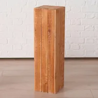 Boltze Home Dekosäule, Natur, Holz, Spießtanne, 27x100x27 cm, FSC