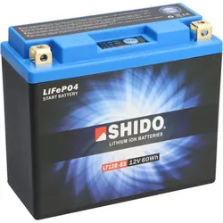 Shido LiFePO4 LT12B-BS 12V Lithium Motorradbatterie