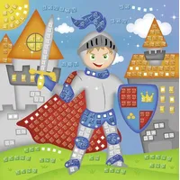 Ludwig Bähr Bastelfilz Moosgummi Mosaik Glitter Ritter