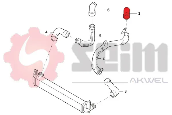 SEIM Ladeluftschlauch 981976 für VW