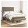 vidaXL Boxspringbett 140 x 200 cm Taupe