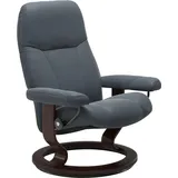 Stressless Stressless® Relaxsessel »Consul«, mit Classic Base, Größe M, Gestell Braun Stressless® atlantic blue BATICK