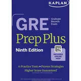 Kaplan Publishing GRE Prep Plus, Ninth Edition (2026): Includes 6 Practice Tests, 1500+ Practice Questions + Online Access to a 500+ Question Bank, Video Tutorials, and Liv