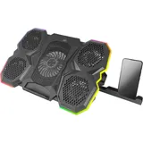 tresice france Esperanza Rgb-beleuchtetes Gaming-notebook-kühlpad Mit Handy-ständer Breva