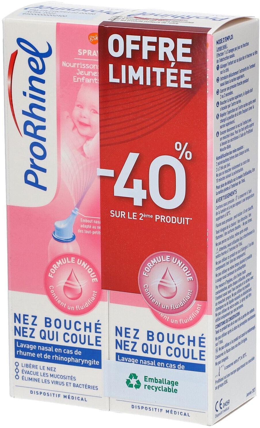 ProRhinel® Spray Nourrissons - Jeunes Enfants 200 ml spray