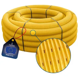 tecuro Drainagerohr Drainagerohr, flexibel, gewellt und geschlitzt, verschiedene Längen, DN 100 x Länge 10 m