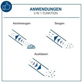SCHEPPACH Aschesauger 1300W 20L inkl. Zubehör
