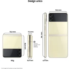 Samsung Galaxy Z Flip3 5G 128 GB Phantom Cream