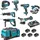 Makita Ensemble de 7 Maschinen (DDF482 + DTD152 + DGA504 + DSS610 + DHR202 + DJR186 + DJV180)