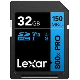Lexar SDHC PRO Blue Series - 800x 150MB/s UHS-1 V10 32 GB