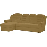 Livetastic Ecksofa, Gelb, Textil, 4-Sitzer, L-Form, 262x165 cm, Made in EU, seitenverkehrt erhältlich, Hocker Rücken echt, Armteil links, rechts, Wohnzimmer, Sofas & Couches, Wohnlandschaften, Ecksofas