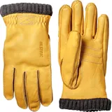 Hestra, Unisex, Handschuhe, Deerskin Primaloft Rib, Gelb, (S)