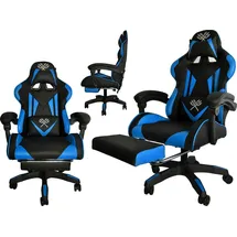 MT MALATEC Gaming-Stuhl - Schwarz und Blau Dunmoon