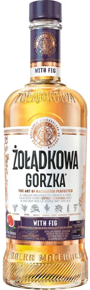 Zoladkowa Gorzka Likör With Fig 28% vol. 0,5 l