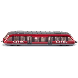 Modellauto Nahverkehrszug 1646 von SIKU - Metallmodell mit Kupplungen - 78 x 197 x 30 mm