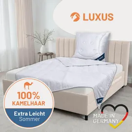 casimum Kamelhaardecke »LUXUS« – 100% Kamelhaar, Größe: 135x200 cm, Oeko-Tex® Standard Schlaftextilien, Bettdecken, Sommerdecken