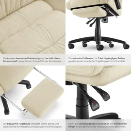 Tectake Jillien Velours Beige