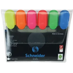 Schneider Schreibgeräte Schneider Job - Textmarker - für Faxpapier - Rot, Blau,
