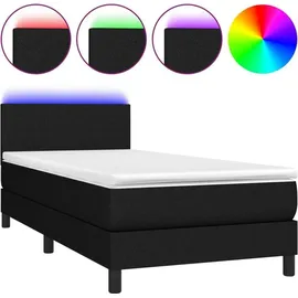 vidaXL Boxspringbett 100 x 200 cm Schwarz