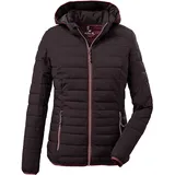 G.I.G.A. DX Damen Steppjacke/Casual Funktionsjacke in Daunenoptik mit abzippbarer Kapuze Uyaka, pflaume, 50, 28041-000