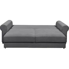 ed exciting design ANGELINA Bequemes Schlafsofa in Cord-Optik mit Bettkasten, - Ausziehbares Sofa mit Schlaffunktion - 250 x 95 x 125 cm (B/H/T)
