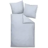 JANINE Interlock-Jersey59000 3 Fischgrätmuster Grau 155 x 200 cm + 80 x 80 cm